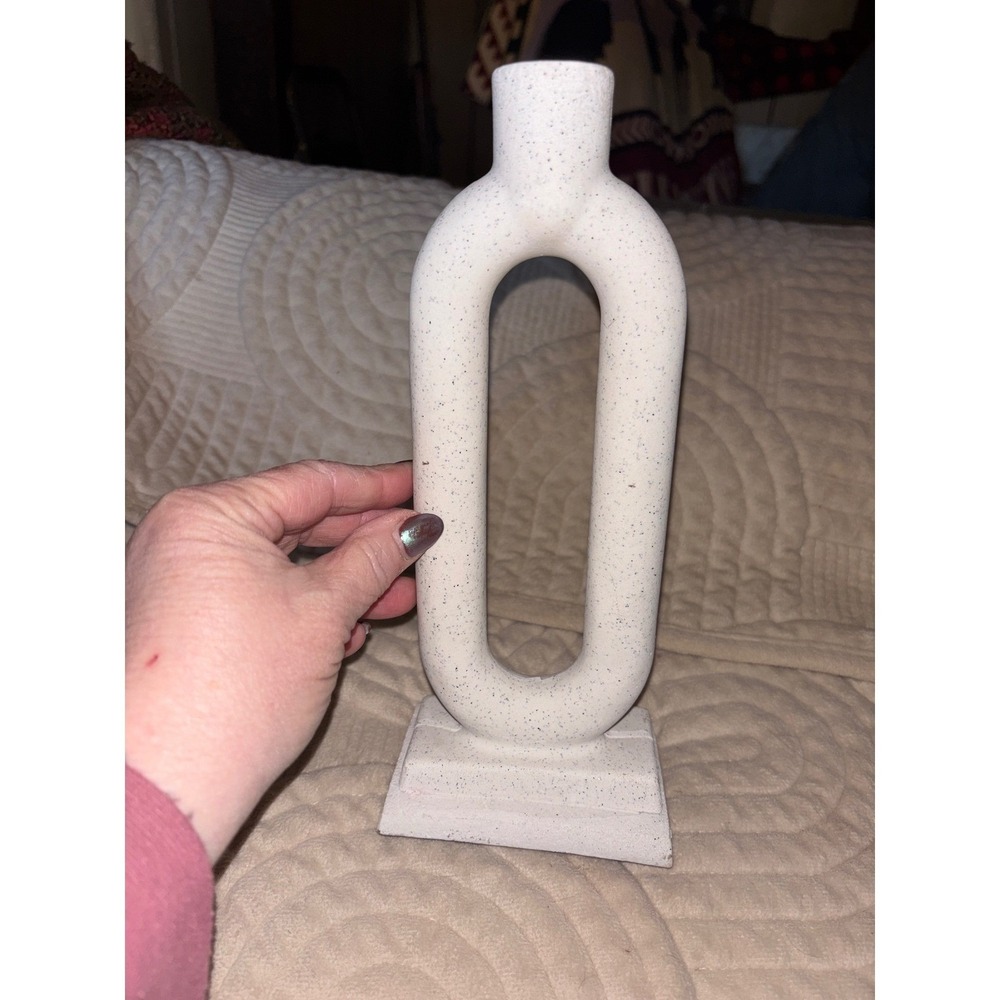 2 Candle Stands Ceramic Candle Holder Home Decor Candlestick